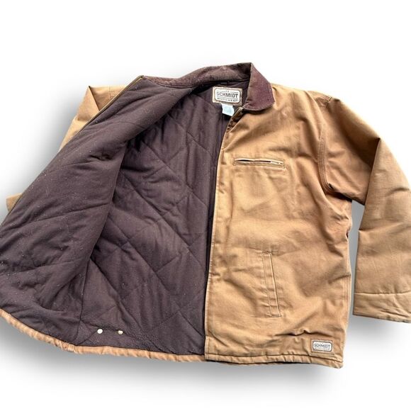 C.E. Schmidt Other - C.E. Schmidt Men's Workwear Wheat Colored Fleece Lined Quilted Jacket Size XL